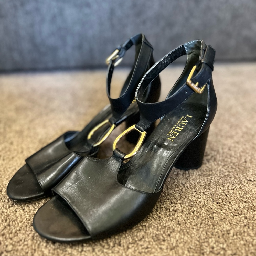 LAUREN Ralph Lauren Black Low Heel- Womens 8